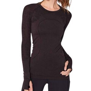 LULULEMON ATHLETICA Swiftly Tech Long Sleeve Crew Size 10